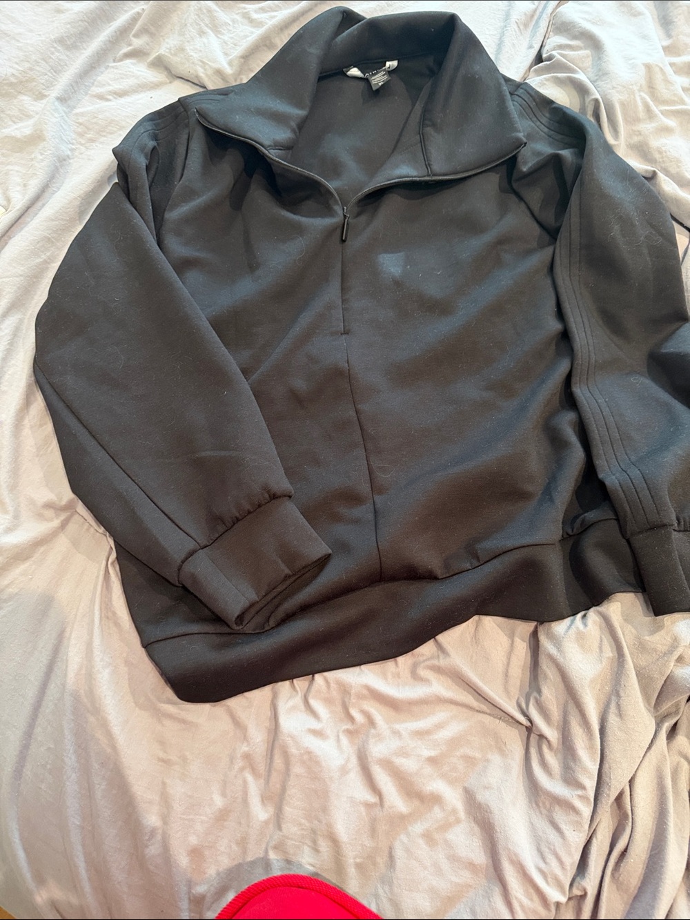 Never Worn!! Athleta Black Lightweight Quarter-Zip Shirt Jacket